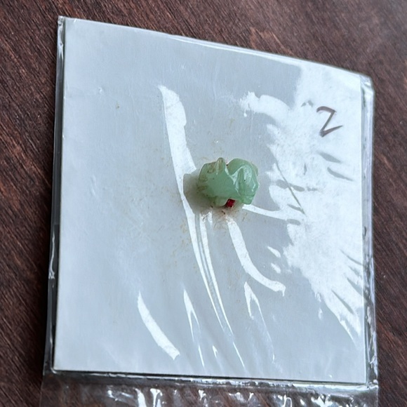 Antique Vintage Jadeite Jade Pendant (NEW) Baby Pig? Vegetable? - Picture 4 of 9